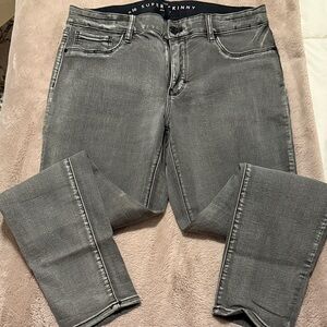 White House Black Market Charcoal Skinny Jeans